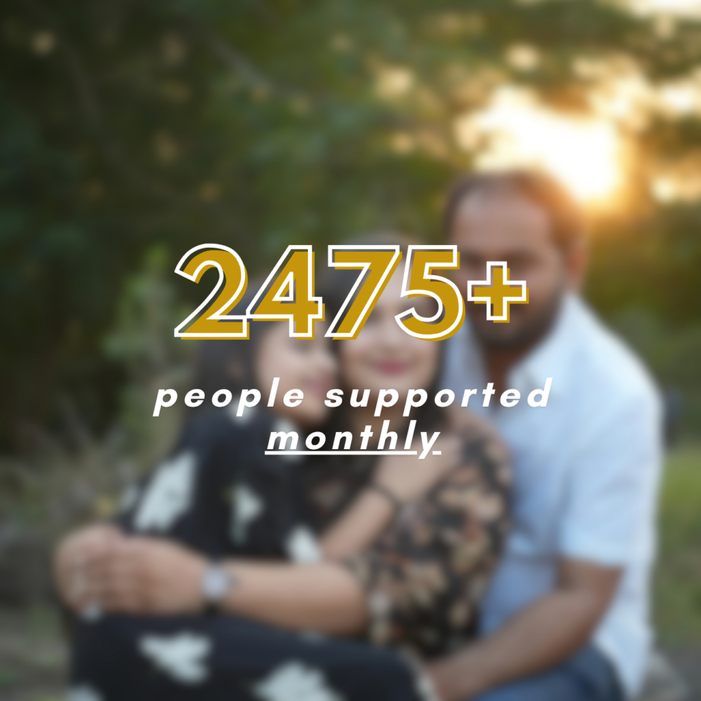 2475+ people supported monthly at The Inn